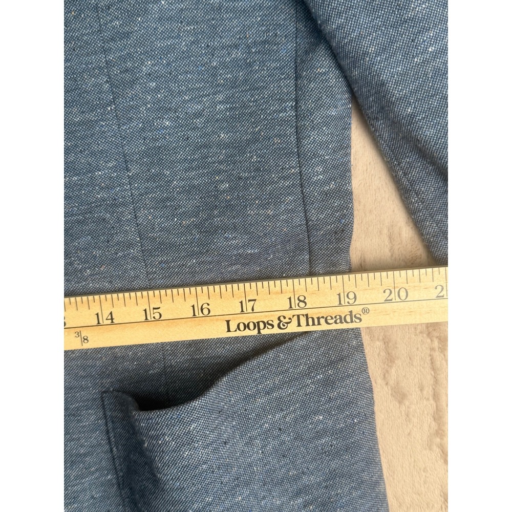 Bugatchi Blazer Mens Medium Blue NWOT Knit Unstructured 40R Sport Coat Jacket - Picture 5 of 13